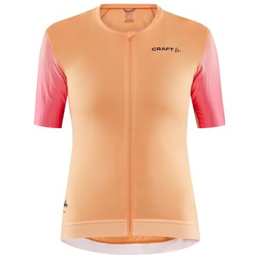 Craft Advanced Aero fietsshirt korte mouw oranje dames 