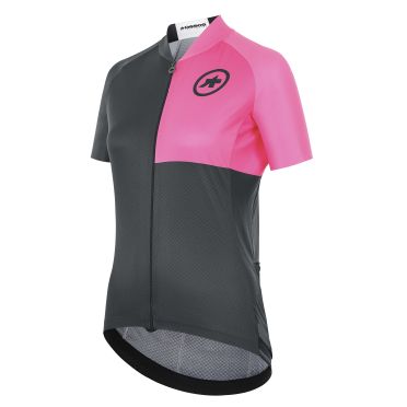 Assos UMA GT C2 EVO Stahlstern fietsshirt korte mouw zwart/roze dames 