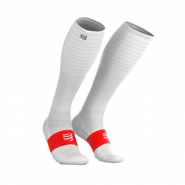 Compressport Full socks oxygen compressiesokken wit 