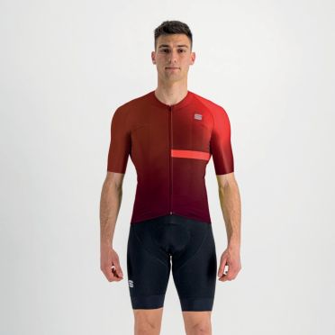 Sportful Bomber fietsshirt korte mouw rood heren 