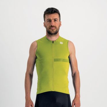 Sportful Matchy fietsshirt mouwloos groen heren 