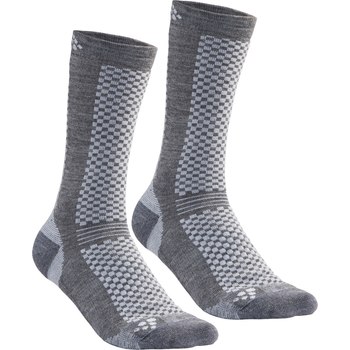 Craft warm mid sokken grijs 2-pack  1905544-985920